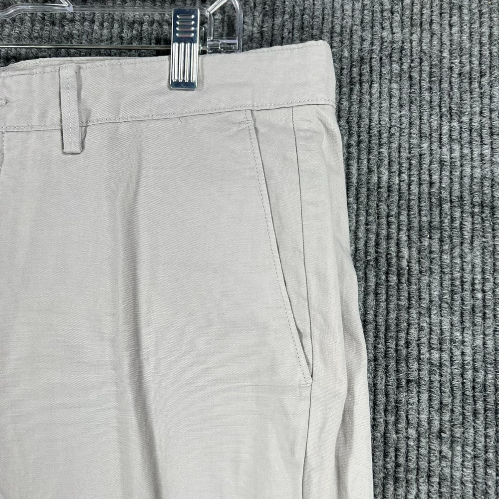 Cremieux Soho Linen Pants Mens 36x30 Gray Chino Key West Casual Comfort New - Picture 9 of 13